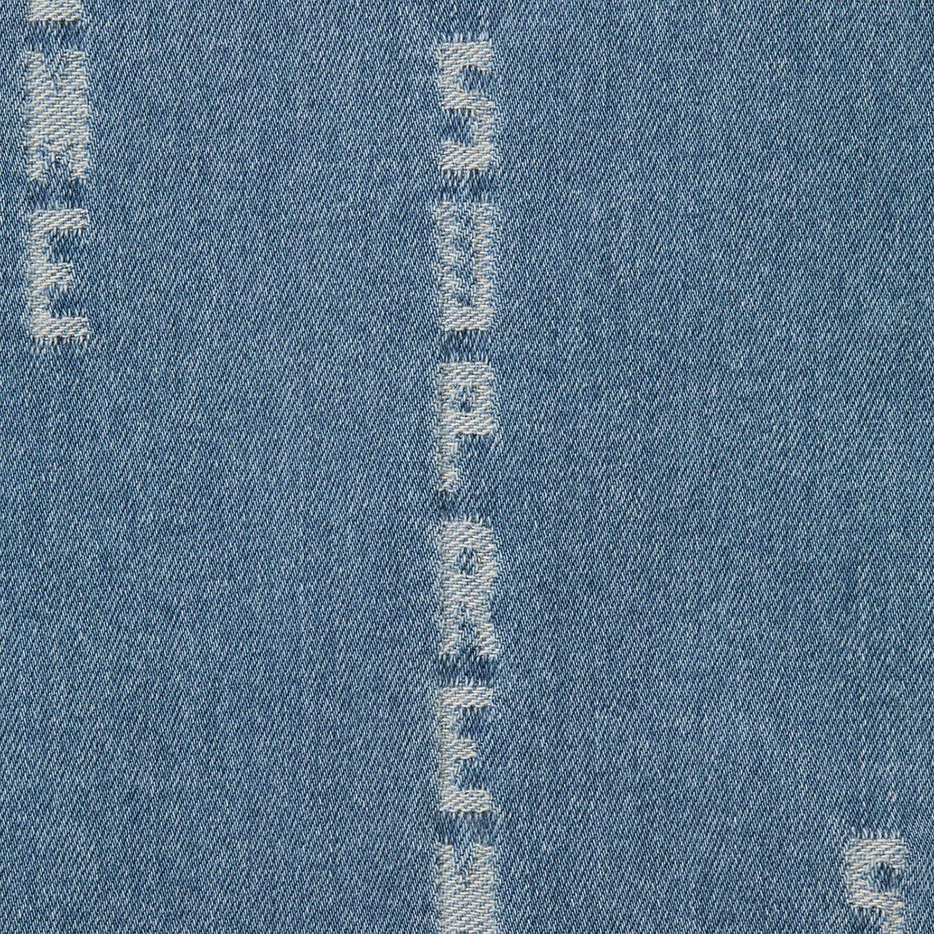 Logo Stripe Jacquard Denim Shirt view 6